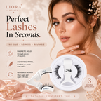 Liora Beauty™ Effortless Magnetic Lashes Kit | No-Glue Reusable Eyelashes